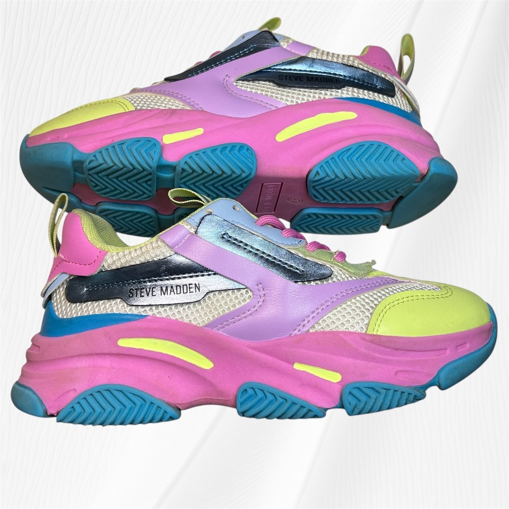 Steve Madden JPOSSESSION Platform Chunky Sneakers - Women's Size 3M